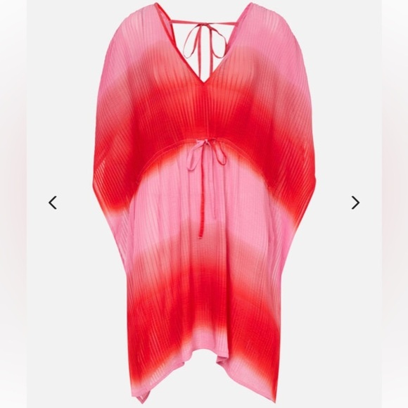 Accessorize London NWT Swim Cover-up Ombre Pleated Kaftan Vacation Resortwear - Picture 4 of 11